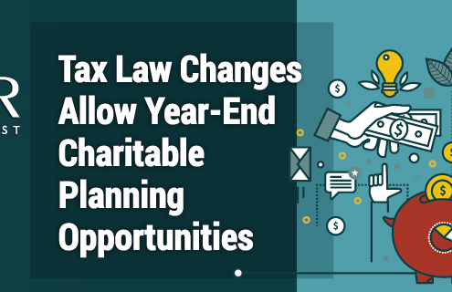 Tax Law Changes Allow Year-End Charitable Planning Opportunities