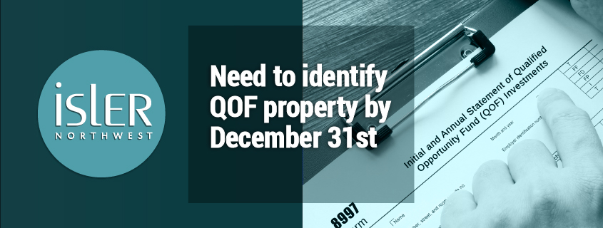 Need to identify QOF property by December 31st